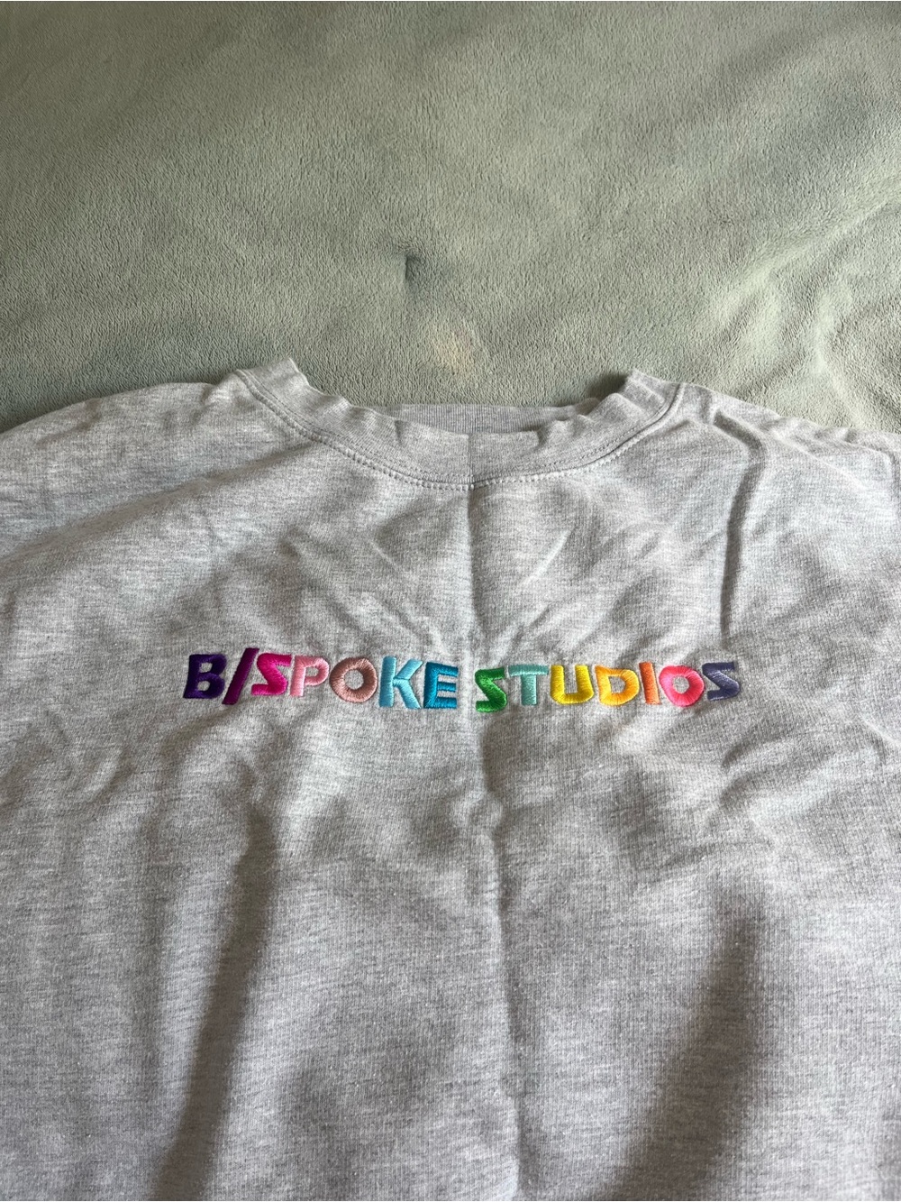 B/SPOKE Studios Pride Collection Rainbow Logo Grey Crewneck Size Large